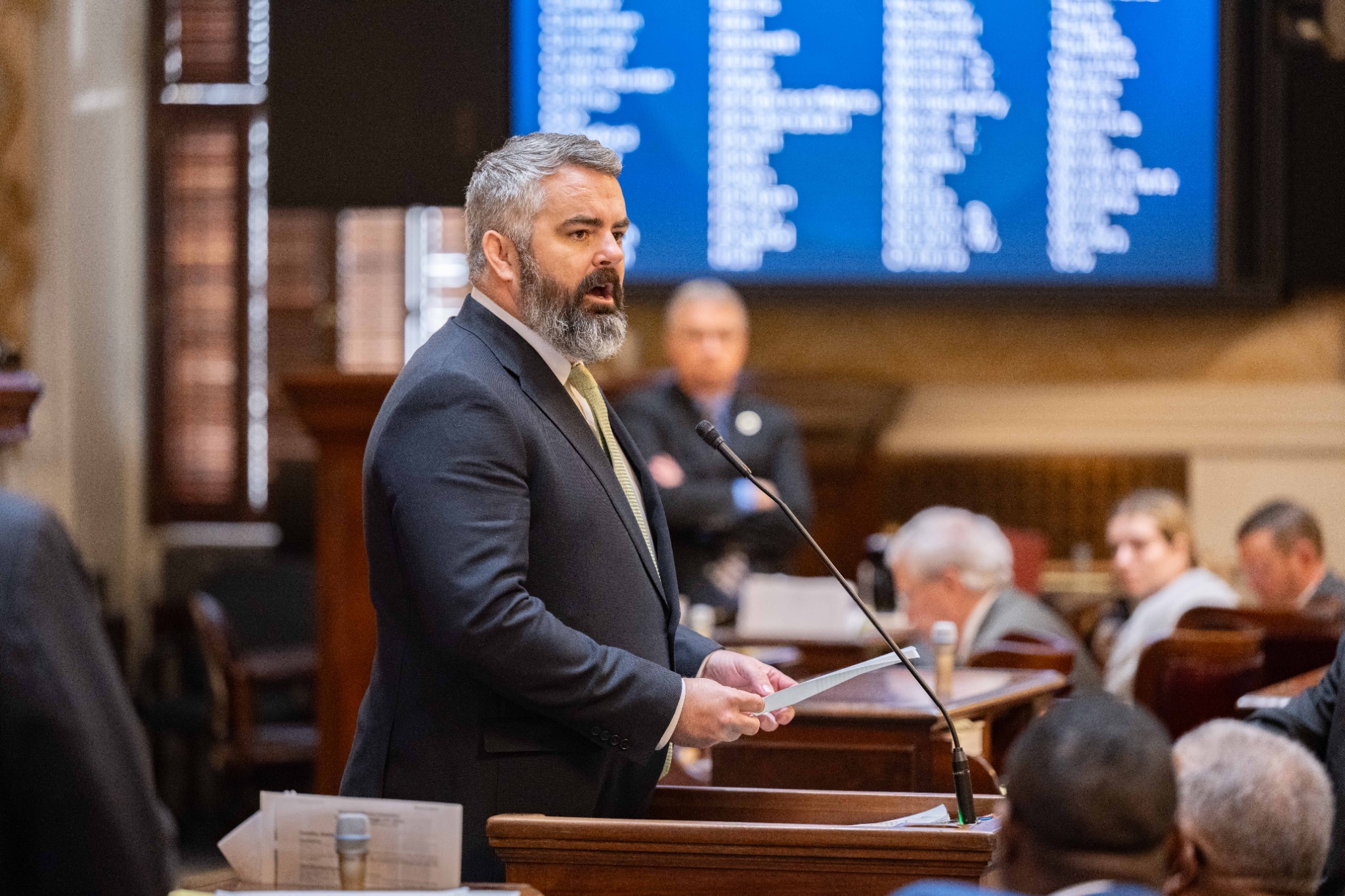 Micah Caskey speaking on the South Carolina House floor